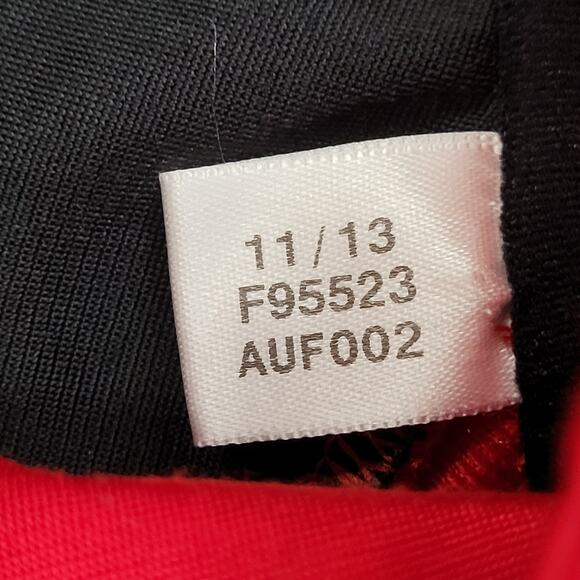 ADIDAS Trefoil Track Jacket Large 22x27 Red Black Trim - Picture 13 of 16